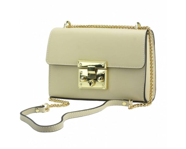 Jasmine Shoulder Bag with Adjustable Chain Strap | Italian Leather